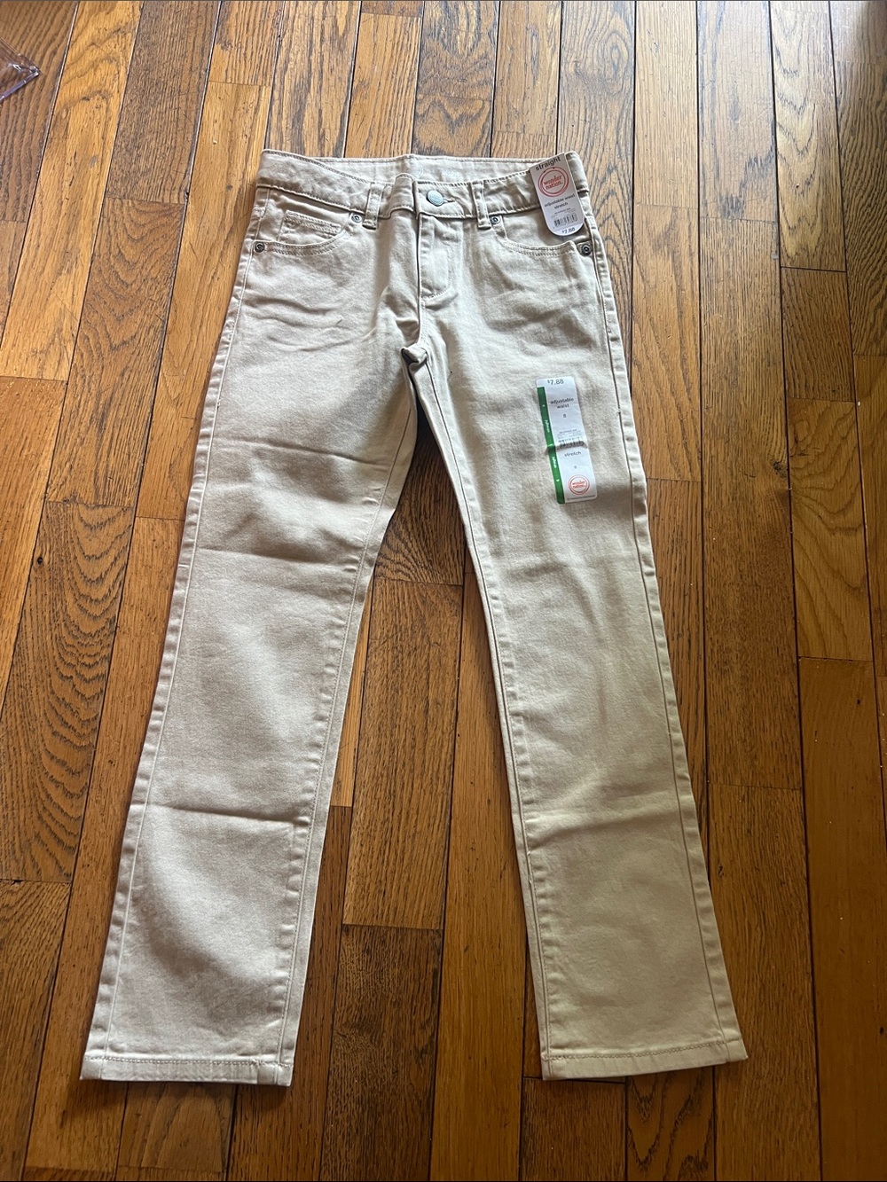 wonder nation Cream Straight Leg Kids Pants